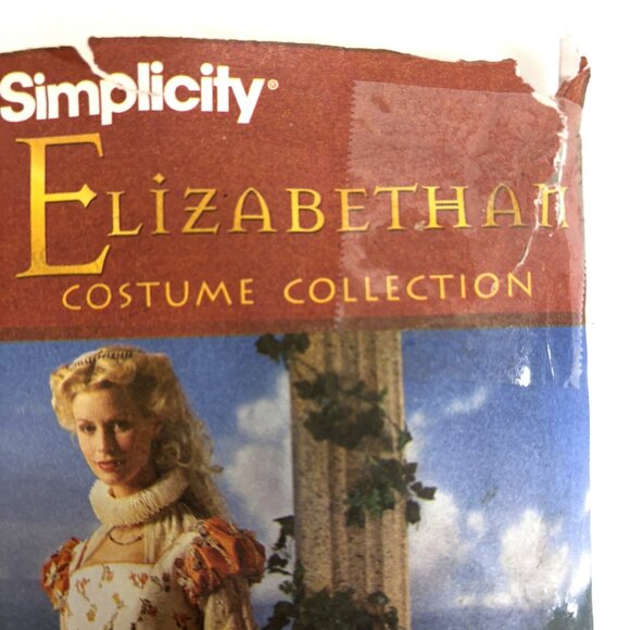 Simplicity 8881 UNCUT Sewing Pattern Medieval Elizabethan Costume Vtg Sz 6-12 - Picture 6 of 7